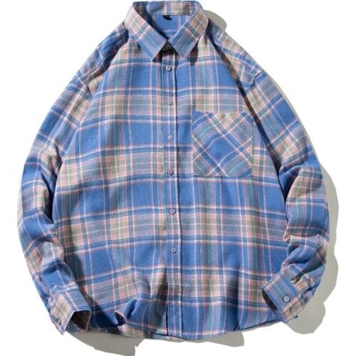 2020 New Autumn Fashion Plaid Shirt Men Casual Social Business Male Shirt Top Quality Long Sleeve Mens Dress Shirts