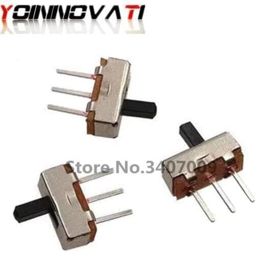 50PCS SS12D00 SS-12D00 SPDT toggle switch Interruptor on-off mini 1 Way 2 Band Slide Switch PCB Mount ROHS