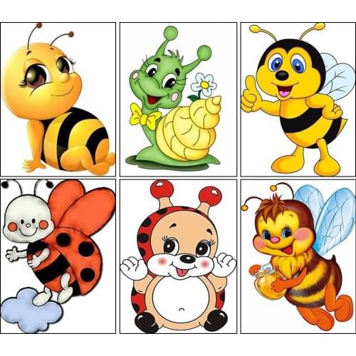 5D DIY Diamond Painting Cartoon Animal Rhinestone Art Picture Full Square/Round Diamond Embroidery Mosaic Home Decoration Gift