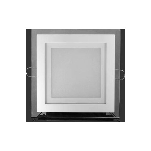 8pcs/lot 24W Dimmable Glass Square LED Panel Downlight Emitting Color 4000-4500K DHL Free shipping
