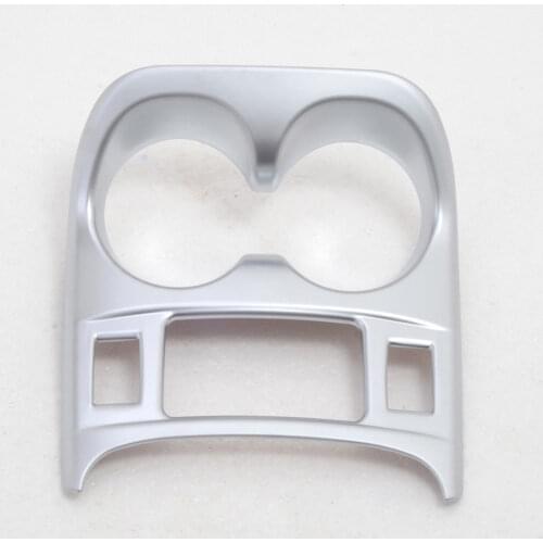 Car Interior ABS Water Cup Holders Decoation Cover Trims Decal Fit for Nissan Qashqai 2014-2017 MT Car Styling Accessories Cover