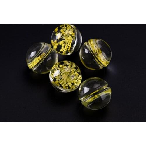 20# No-Hook Hand-made Flower Glass Bead Beading Not Wooden For DIY Earrings Bracelet Necklace Jewelry Making Beads #IZ401