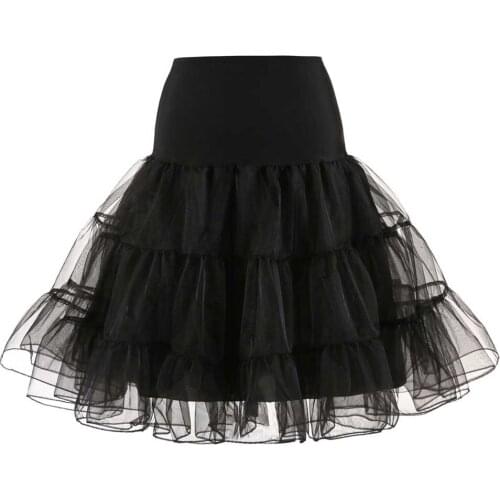 Black Petticoat 40 Cm Long Plus Size for Waist Measurements Up To 120 Cm and Hip Measurement Up To 140 Cm