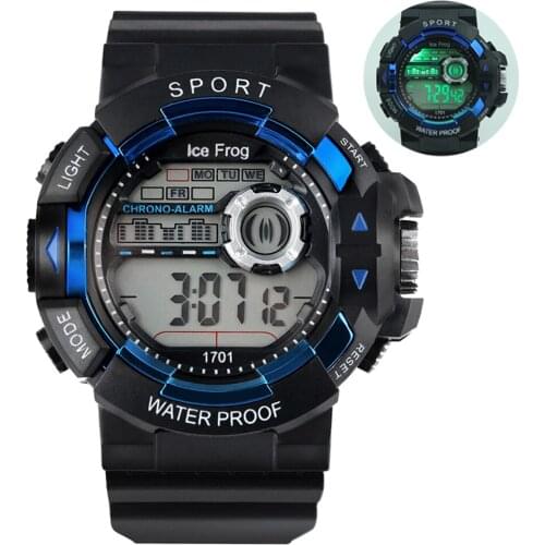 Digital Watch for Student Silicone Watchband LED Electronic Wristwatch Waterproof Sport Digital Watches for Teenages