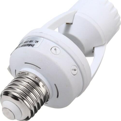 E27 Socket PIR Motion Sensor Lamp Holder Light Control Infrared Sensor Lamp Base Fitting 220V For LED Light Bulb Lighting