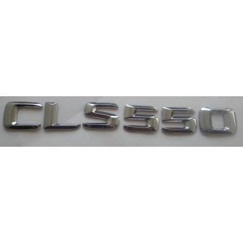 Chrome 3D ABS Plastic Car Trunk Rear Letters Words Badge Emblem Decal Sticker for Mercedes Benz CLS Class CLS550