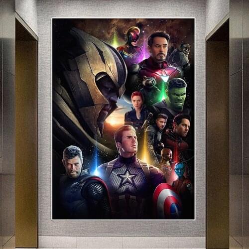 Marvel Captain American Canvas Painting Avengers Movie Poster Superhero Cinema Wall Art Film Picture For Room Home Decoration