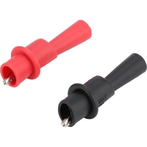 2PCS Crocodile Alligator Test Power Clip Electrical Clamp Car Detection Clip 2mm Direct Insert Multimeter Pen Accessories