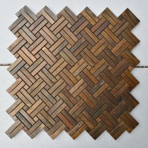 Copper mosaic tile metal mosaic tile for house decoration 1 square meter/lot vintage style