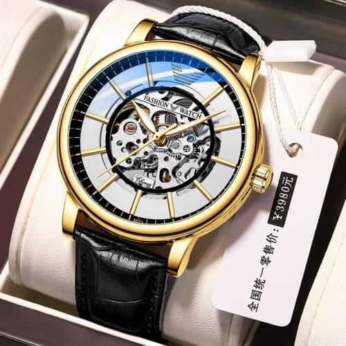 CHENXI Fashion Men Watch Automatic Mechanical Watches Mens 2021 Skeleton Waterproof Business Wrist Watch Men Relogio Masculino