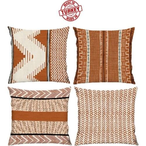 4 PIECES CUSHION COVER SET 43X43 CM ETHNIC RITMOHOME