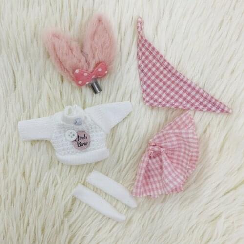 New 16cm Doll Clothes 1/8 BJD Doll Fashion Cute Accessories Clothes Skirt Suit Girl Dress Up Universal Doll Toy Gift