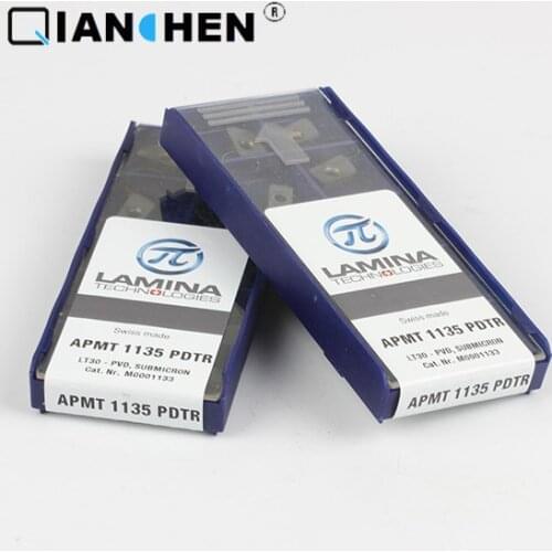 Genuine original high quality high-performance LAMINA APMT 1135 PDTR LT30 (10pcs/lot) tungsten Carbide Cutting tools inserts
