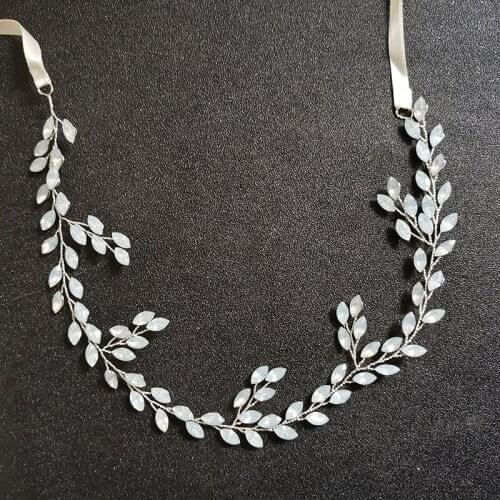 Floralbride Handmade Rhinestone Austrian Opal Crystal Bridal Wedding Headband Hair Pin Hair Comb Bracelet Earring Women Jewelry