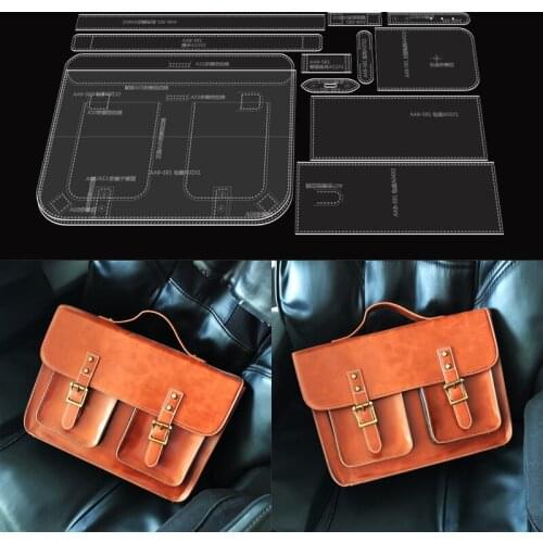 Backpack sewing pattern DIY handmade leather art paper pattern template leather fashion hand bag acrylic version type drawings