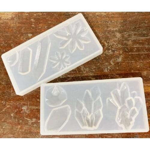 Silicone Mould Dried Flower Resin Decorative DIY mountain peak Crystal icicle Crystal cluster Type epoxy resin molds for jewelry