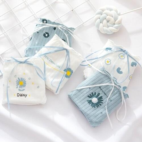 Ladies Panties Cute Ribbon Girls Briefs Mid Waist Bag Hip Breathable Cotton Crotch Ladies Panties Cute Womens Briefs