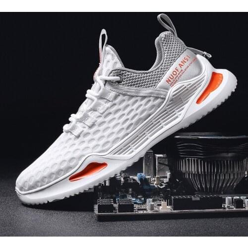 WIGQCY Men's White Sneakers