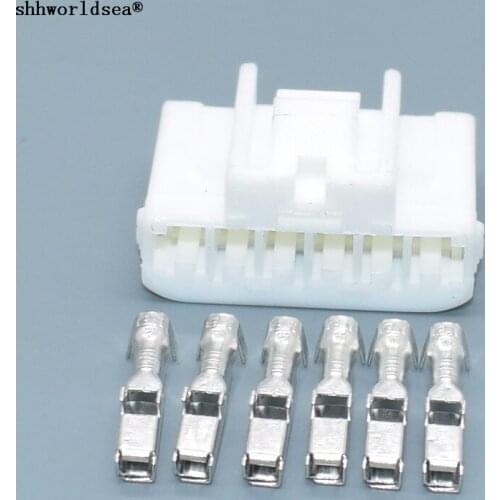 Worldgolden 6 Pin 2.2mm Electrical Auto Connector With Terminals For Car Auto 7283-1061