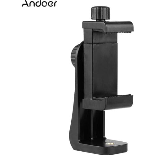 Andoer CB1 Smartphone Clip Holder Stand Bracket Mount for Cellphone Selfie Portrait Outdoor Video