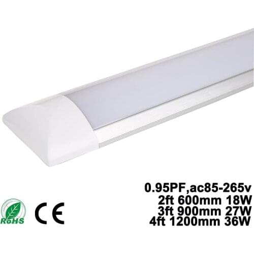 3pcs Led Linear light Clean Purification Tube Light 2ft/18W 600mm 3ft 900mm Led Tube Lamp Flat Batten Light Linear Lamp