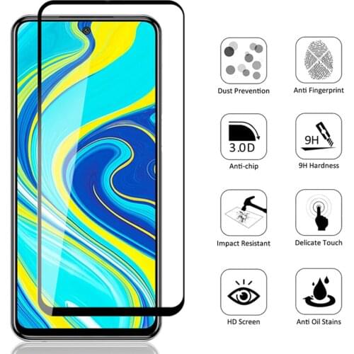 3D Full Glue Tempered Glass For Xiaomi Redmi Note 10 Pro 4G Full Cover 9H film Screen Protector On The For Redmi Note 10 Pro 4G