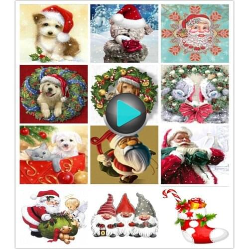 5d diy diamond painting Christmas icon 20x20cm diamond embroidery 3D mosaic crafts home decoration painting new year gift