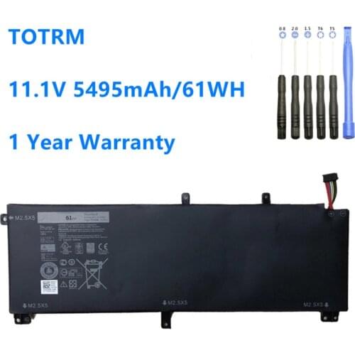 New T0TRM Laptop Battery For Dell XPS 15 9530 Precision M3800 245RR H76MV 7D1WJ TOTRM 11.1v 5495mAh/61WH
