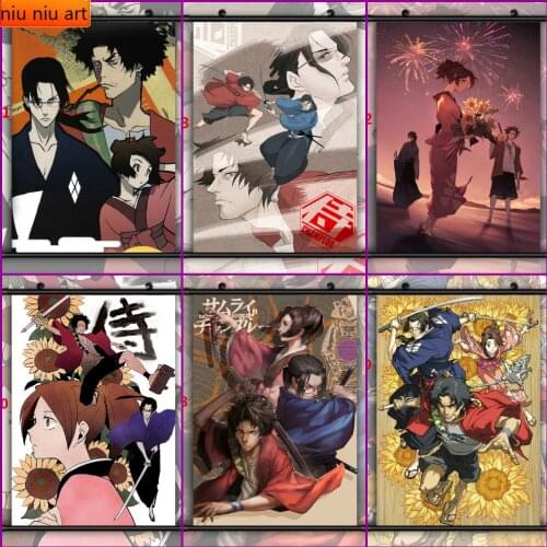 Diamond Painting Samurai Champloo Mugen Jin Kasumi Diamond Inlaid Diamond Mosaic Diamond Embroidery Cross Stitch Kits Home Decor