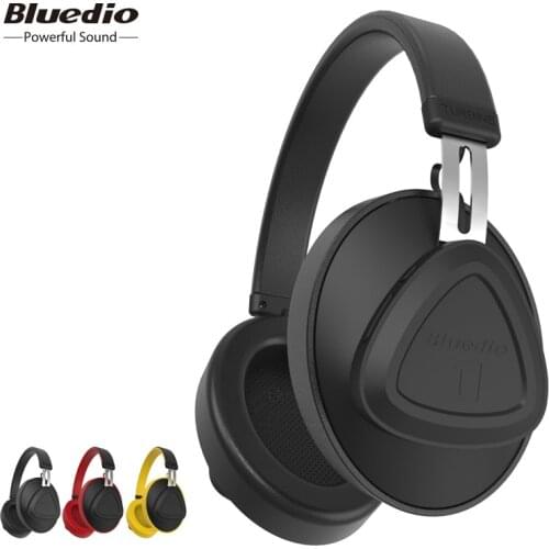 Bluedio TM wireless bluetooth headphone with microphone monitor studio headset for music and phones support voice control