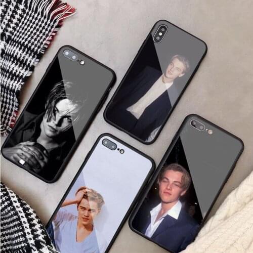 Leonardo DiCaprio Tempered Glass Phone Case For iphone 12 11 Pro Max 5 6 7 8 X XS XR XSMax Shell 12Pro Max Cover Shell