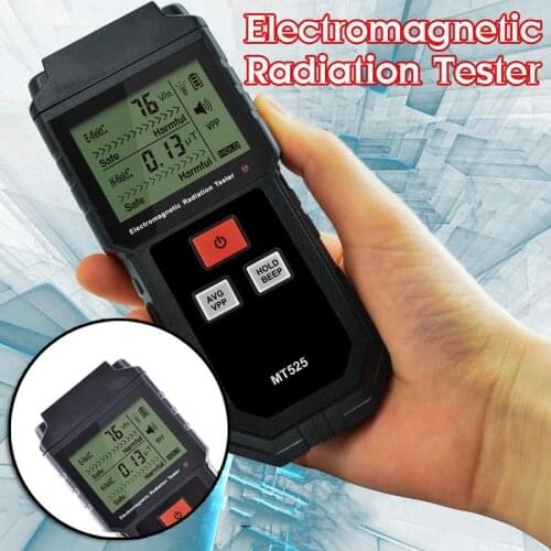 Detector Radiation Meter Electromagnetic Geiger Locking Sound MT525 LCD Digital EMF Counter Electric