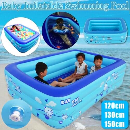 110-200cm Kids Inflatable Pool Baby Swimming Pool Childrens Home Use Paddling Pool Bathtub Kids Pool Water Play Gifts For Babie