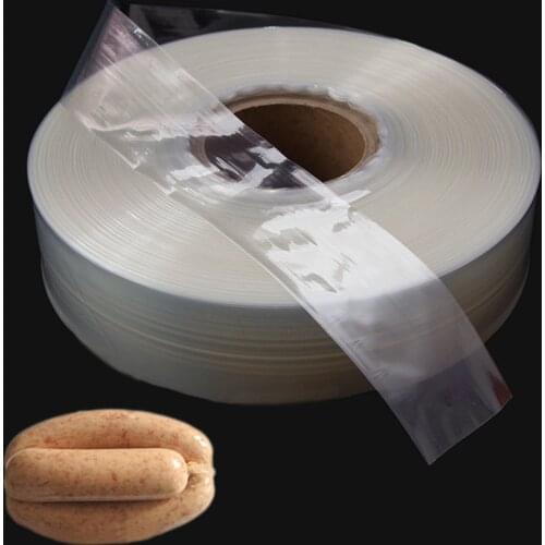 30m Food Grade Casings for Sausage Salami Wide 50mm Shell for Sausage Maker Machine Hot Dog Ham Plastic Casing Inedible Casings