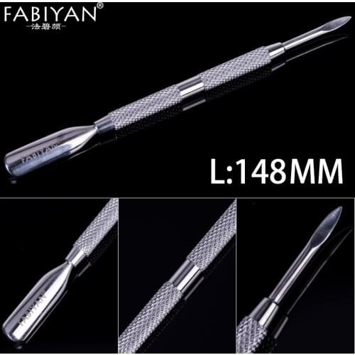 Stainless Steel Cuticle Remover Double Ends 2 Ways Finger Dead Skin Pusher Manicure Metal Nail Art Care Tool Pedicure Cleaner
