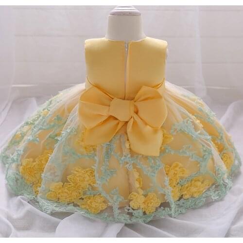 Summer Baby Girl Baptism Dress Princess Christening Dress For Newborn Clothes 1 Year Birthday Party Wedding Flower Gift Dress