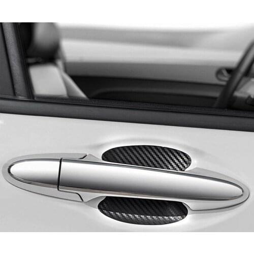 Car Door Sticker Sheet Handle Film Carbon Fiber Cover Exterior Car Accessories Stickers Decorative Auto Styling B4X3