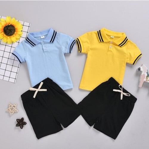 New Toddler Baby Outfits Clothes Set 2021 Summer Lovely Fashion Kids Boys Girls Shirt Cotton Top Denim Button Mini Skirts 1-5Y