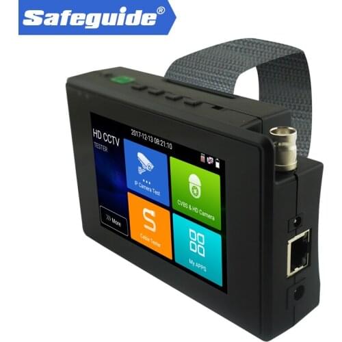 New 4" wrist 4K H.265 IP CVBS CVI TVI AHD 5-in-1 IPC-1800ADH Plus CCTV Tester test wifi ip camera