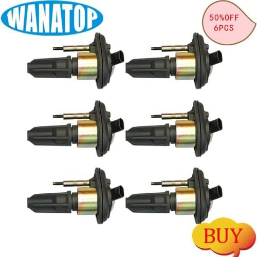 NEW Set of 6 Pack Ignition Coils for Chevy Trailblazer GMC Canyon Envoy UF-303 C1395 12568062