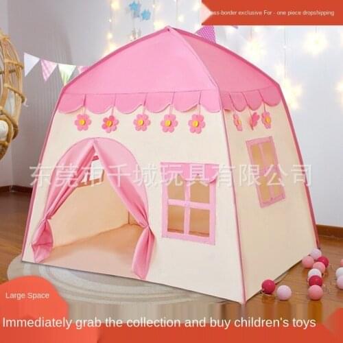Folding Children Indoor Tent Princess Castle Play House Boy Toy House Folding House Bed Artifact Playhouse Teepee Tent for Kids