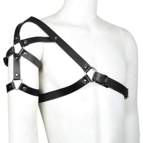 Punk Sexy Leather Strap Men Bdsm Bondage Harness metal belt men Cinturon Mujer Jartiyer Harajuku Garter Suspenders Pastel Goth