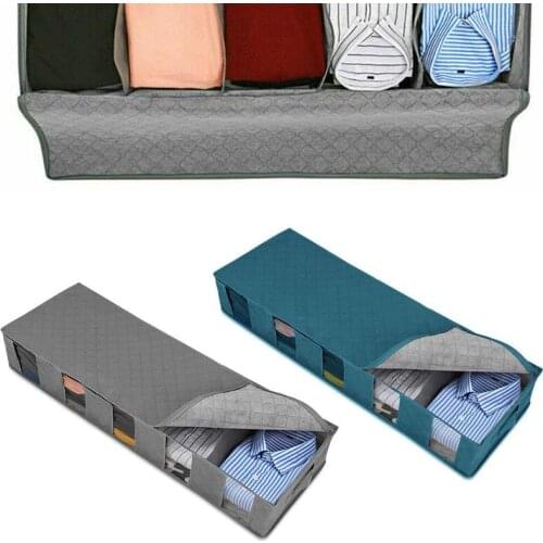 Under Bed Sweaters Orgnizer Storage Bag Large Capacity Clothing Containers 5 Clear Window Clothing Shoes Blankets