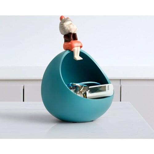 Modern Sweet Pink Girl Decorative candy key phonesstorage box office table ornaments home decoration accessories sculptures