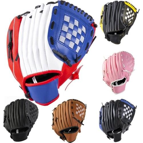 Outdoor Sports Baseball Catcher Gloves Softball Practice Equipment Size 10.5/11.5/12.5 Left Hand for Adult Man Woman Training