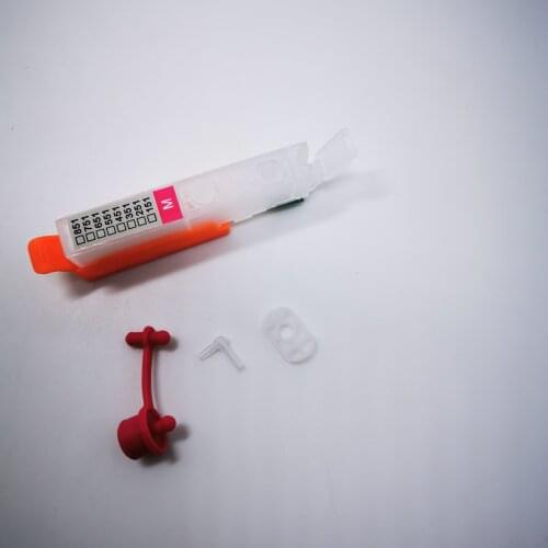 YOTAT 1pcs CLI-251 Magenta ciss cartridge with chip and part