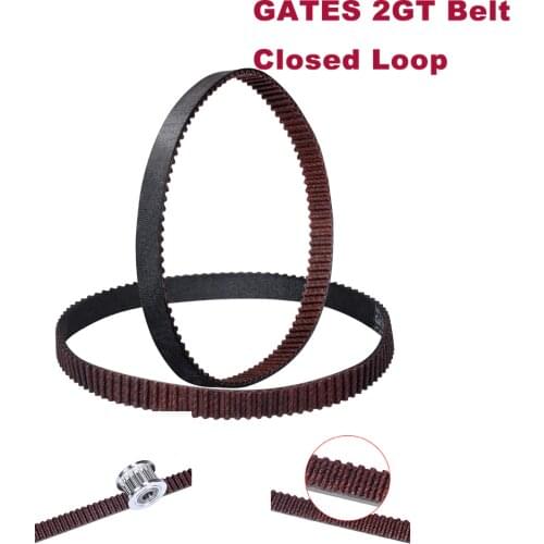 3D Printer Parts GATES 2GT GT2 Belt Closed Loop Timing Belt Synchronous Belt Rubber Width 6MM For Ender 3 CR10 3D Printer