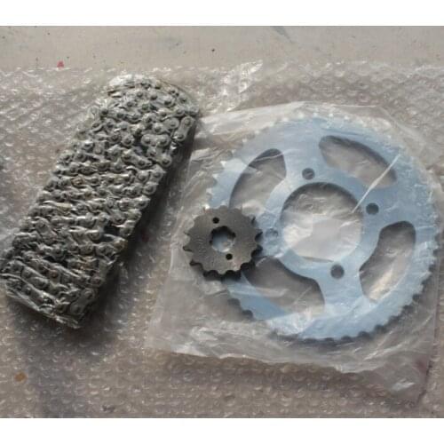 For Sword 125 YBR125 Yamaha Motorcycle Parts containing sets of chain chain size sprocket tooth plate Accessories