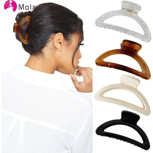 Molans Simple Style Hair Clips Women Girls Claw Clip Hair Claws Hair Clamps Claw Clips Hairpins Barrette Crab Hair Accessories