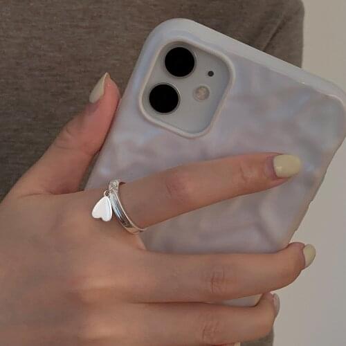 925 Sterling Silver Open Index Finger Love Ring Female Niche Design Light Luxury Fashion Personalized